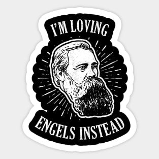 I'm Loving Engels Instead Funny Communist Sticker